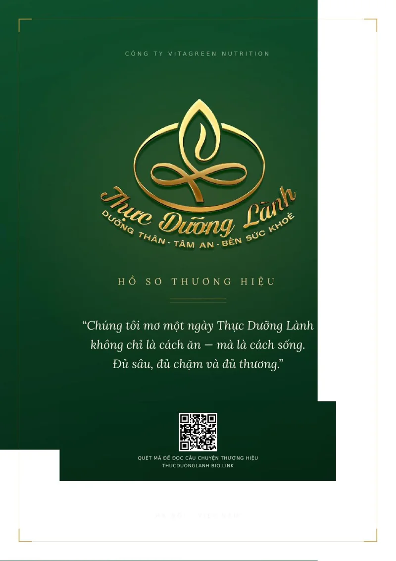 Bìa Hồ sơ thương hiệu Thực Dưỡng Lành
