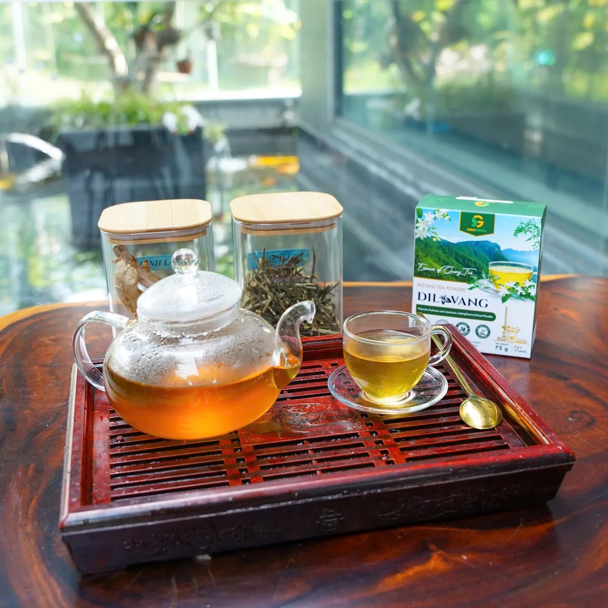 Tách trà thảo mộc Thực Dưỡng Lành